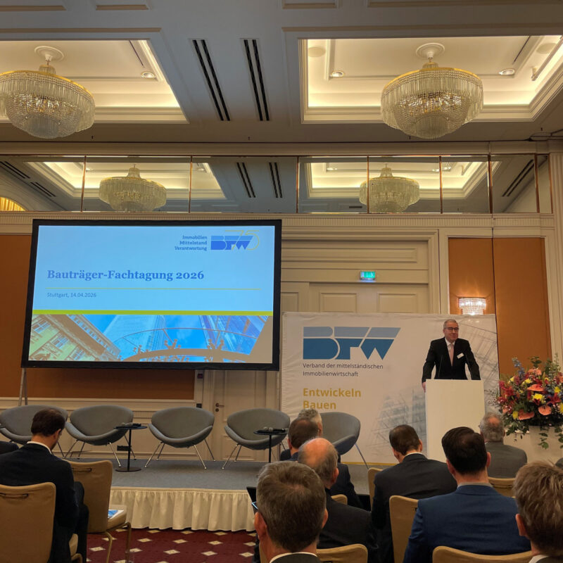 BFW Baden-Württemberg Bauträger Fachtagung Stuttgart